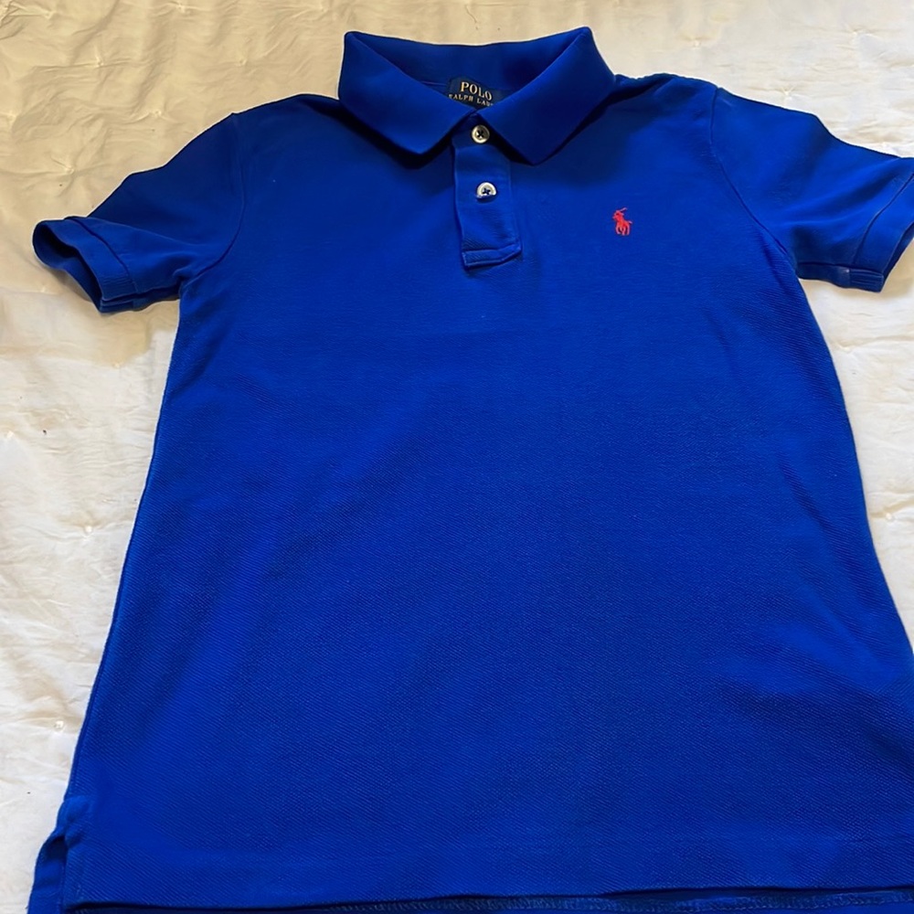Boys Ralph Lauren shirt sleeve polo shirt.